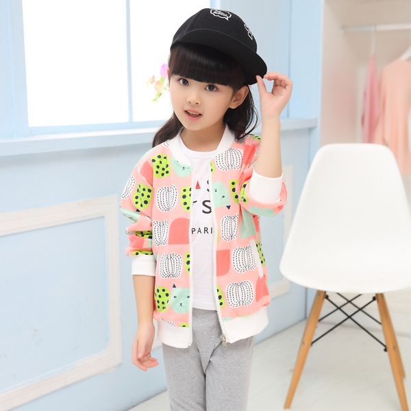 Παιδικό φούτερ  για κορίτσια σε διάφορα μοντέλα - κίτρινο, μπλε και ροζ χρώμα