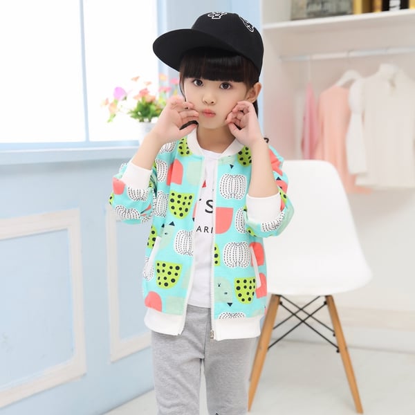 Παιδικό φούτερ  για κορίτσια σε διάφορα μοντέλα - κίτρινο, μπλε και ροζ χρώμα