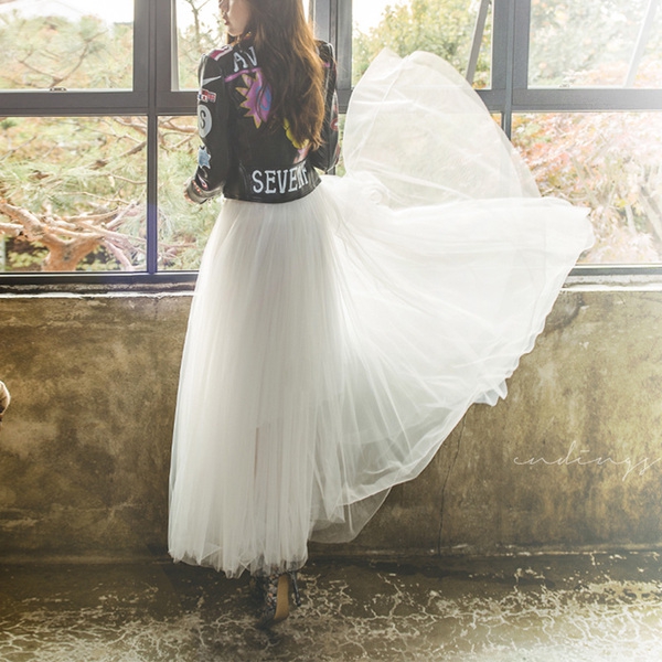 Μακριά φούστα σιφόν σε 3 χρώματα για κάθε περίσταση