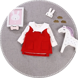 Παιδικό φούτερ για κορίτσια σε κόκκινο και ροζ  χρώμα με κουμπιά.