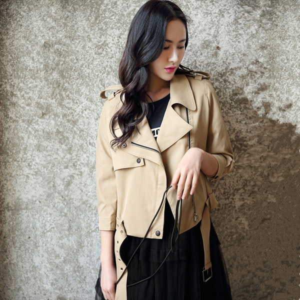 Slim κυρίες κοντό σακάκι με μανίκια 3/4