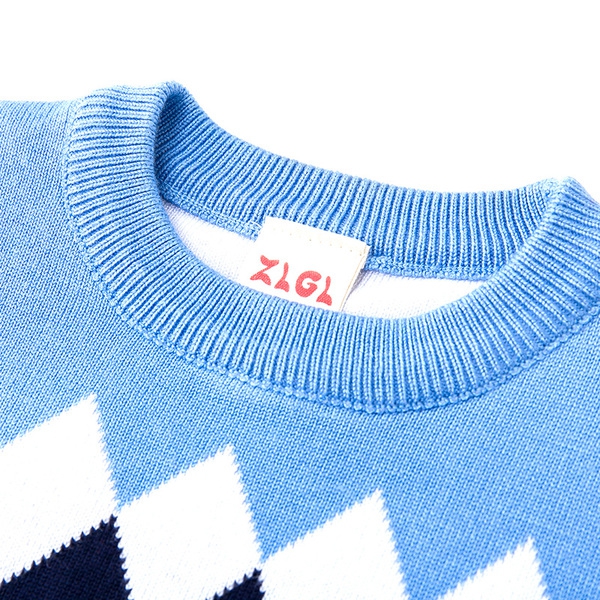 Παιδικό πουλόβερ για αγόρια σε μπλε, κόκκινο και κίτρινο χρώμα