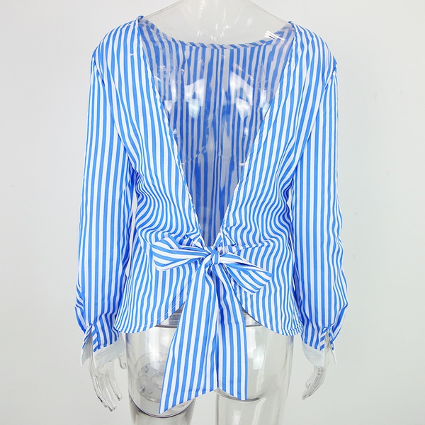 Κυρίες μακρυμάνικο πουκάμισο με την πλάτη πλώρη