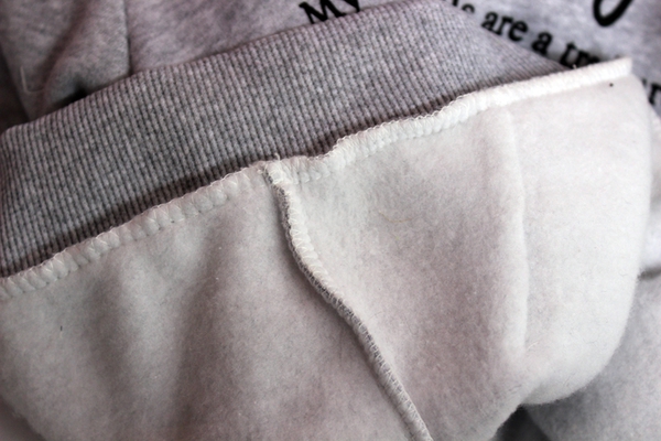 Χειμερινό σετ για κορίτσια και αγόρια σε γκρι χρώμα με κουκούλα.