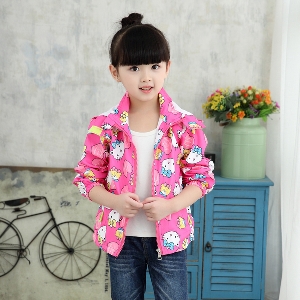 Детски пролетно-есенни якета за момичета различни модели и принтове .