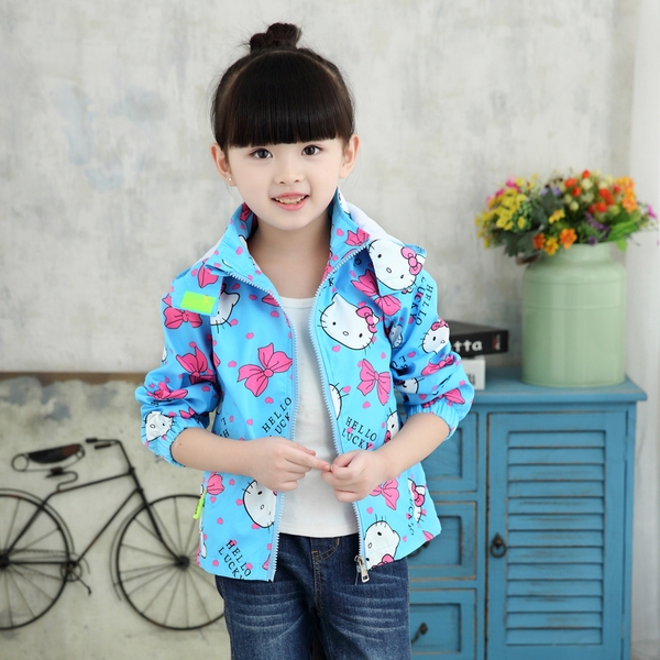Детски пролетно-есенни якета за момичета различни модели и принтове .