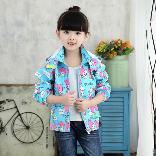 Детски пролетно-есенни якета за момичета различни модели и принтове .