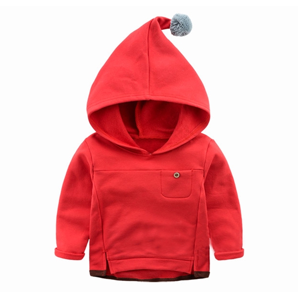 Детски пуловер с качулка в различни цветове