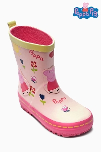Гумени розови ботуши за момичета подходящи за дъждовните дни.