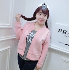 Спортно бейзболно дамско яке в свежи цветове 