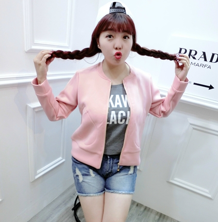 Спортно бейзболно дамско яке в свежи цветове 