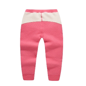 Детски кадифени панталони за момичета в розов, цикламен и светлосин цвят