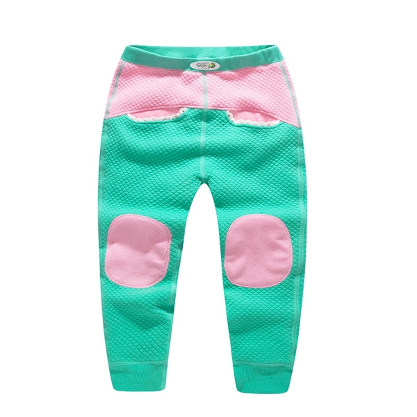 Детски кадифени панталони за момичета в розов, цикламен и светлосин цвят