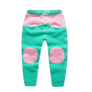 Детски кадифени панталони за момичета в розов, цикламен и светлосин цвят