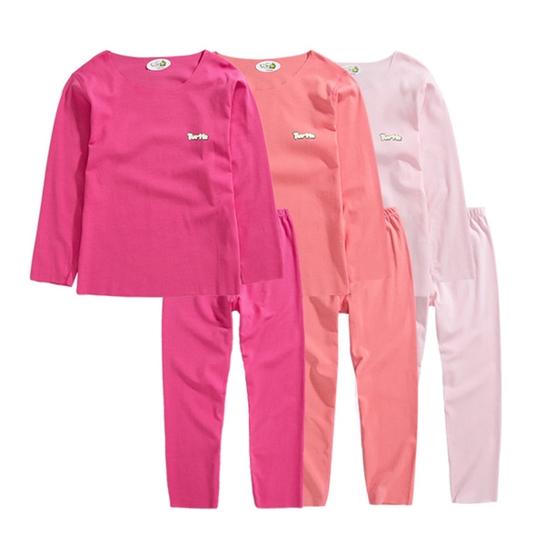 Детски комплект от 2 части - блуза с дълъг ръкав и панталон в различни цветове