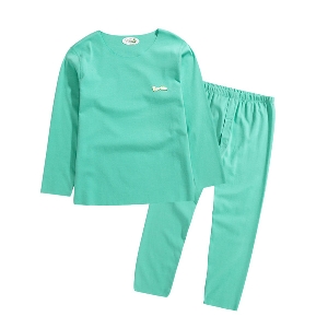 Детски комплект от 2 части - блуза с дълъг ръкав и панталон в различни цветове