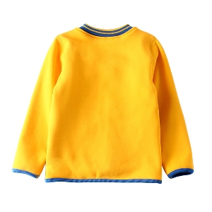 Παιδικό μπουφάν για αγόρια σε γκρι και κίτρινο χρώμα