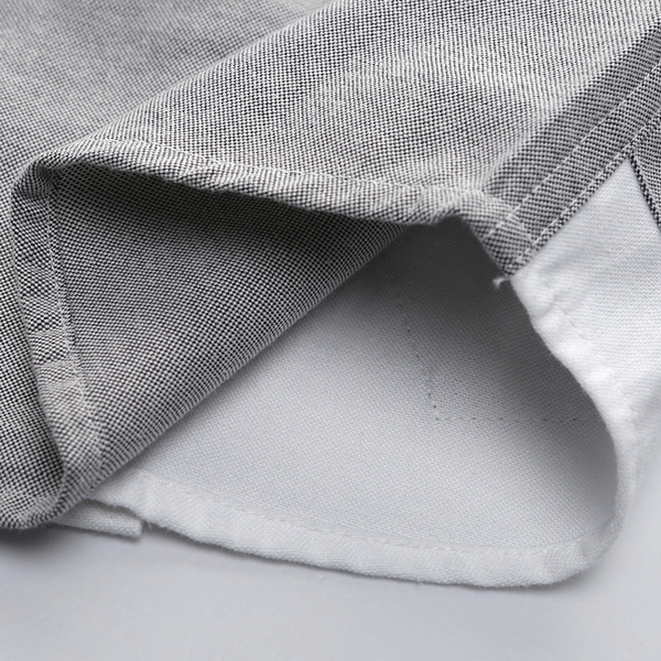 Παιδικό πουκάμισο για αγόρια με μακριά μανίκια σε γκρι και σκούρο μπλε χρώμα