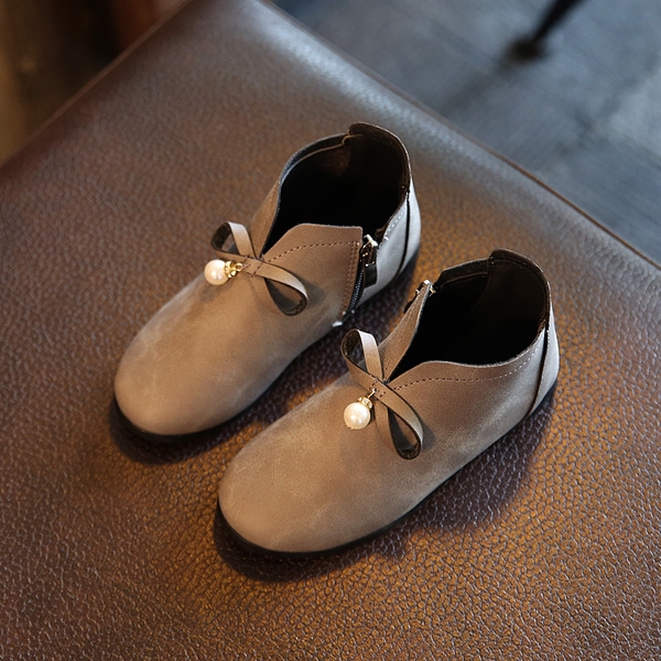 Нестандартни боти за момичета с перличка - Оранжев, Розов и Сив цвят.