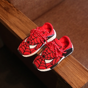 Παιδικά αθλητικά παπούτσια για κορίτσια και αγόρια με εφαρμογή spiderman.
