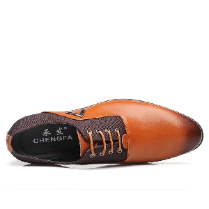 Мъжки Обувки Oxford Истинска Кожа