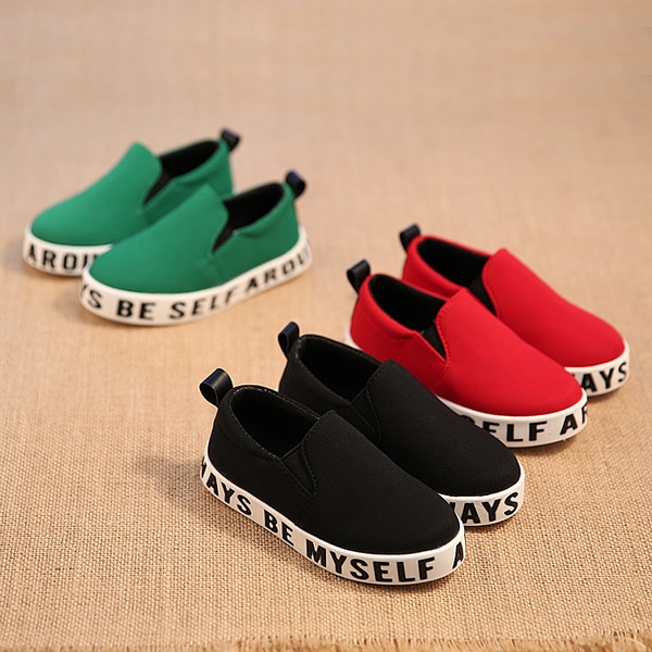 Модерни детски еспадрили за момичета с надпис . 