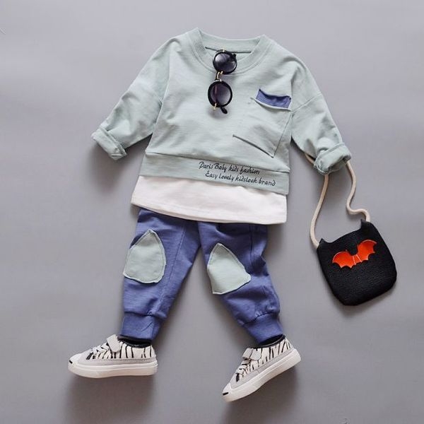 Бебешки комплекти от две части блузка и панталони за момчета и момичета-13 модела.