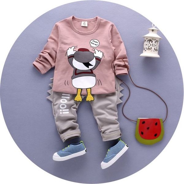 Бебешки комплекти от две части блузка и панталони за момчета и момичета-13 модела.