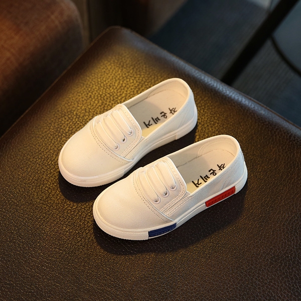 Ежедневни детски обувки за момичета и момчета - Сив Бял Черен цвят. 