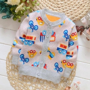 Есенно-зимни бебешки жилетки за момчета и момичета в различни цветове  и принтове.