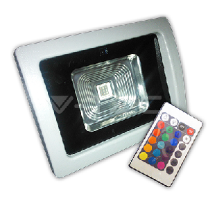 10W LED Прожектор V-TAC Класик RGB С Инфраред Управление