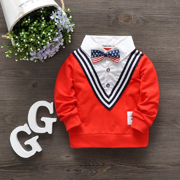 Детски есенни ризки и блузки за момчета различни цветове и модели.