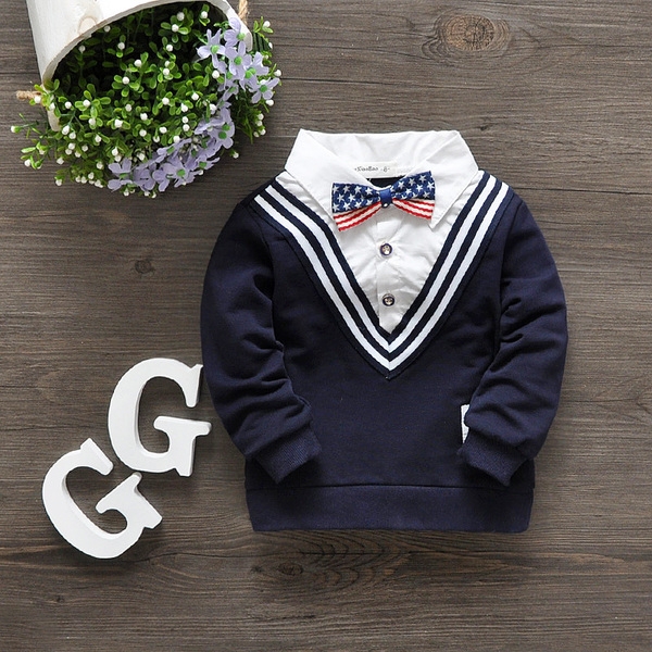 Детски есенни ризки и блузки за момчета различни цветове и модели.