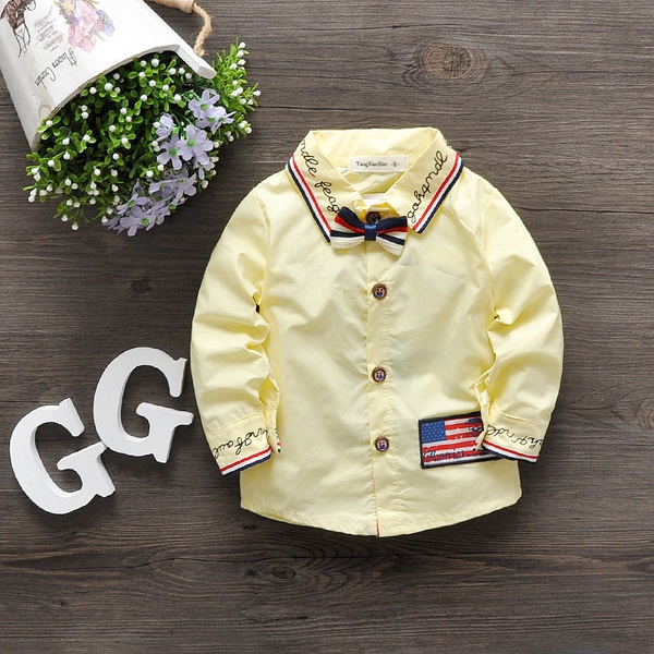Детски есенни ризки и блузки за момчета различни цветове и модели.