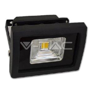 10W LED Прожектор V-TAC Класик PREMIUM Рефлектор  - Графит Топло Бяла Светлина