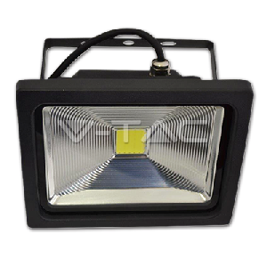 50W LED Прожектор V-TAC Класик PREMIUM Рефлектор - Графит Топло Бяла Светлина 
