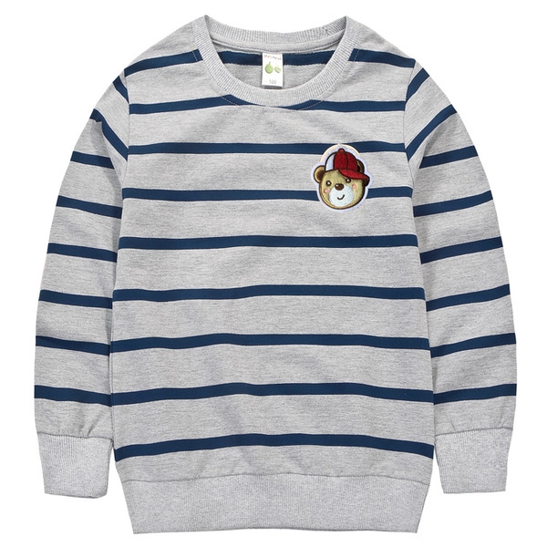 Παιδικές  βαμβακερές μπλούζες για το φθινόπωρο για αγόρια σε οκτώ χρώματα