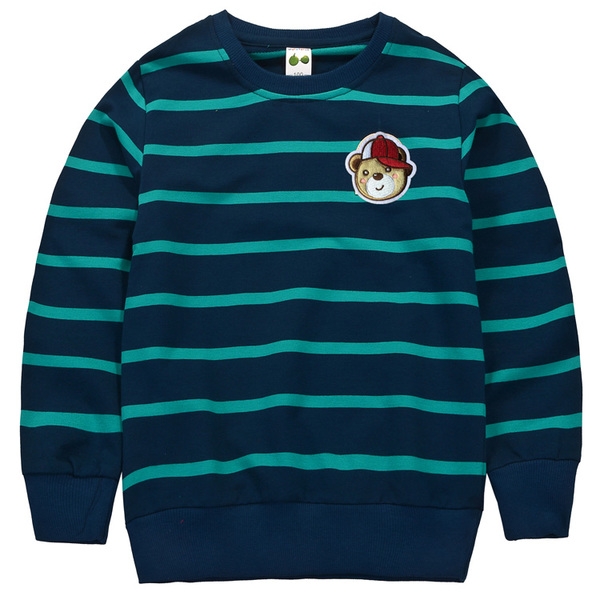 Παιδικές  βαμβακερές μπλούζες για το φθινόπωρο για αγόρια σε οκτώ χρώματα