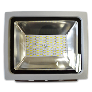 50W LED Прожектор V-TAC Класик PREMIUM SMD - Сиво Тяло Топло Бяла Светлина