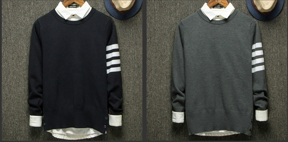 Мъжка плетена жилетка в 2 варианта - с откопчаване и без откопчване