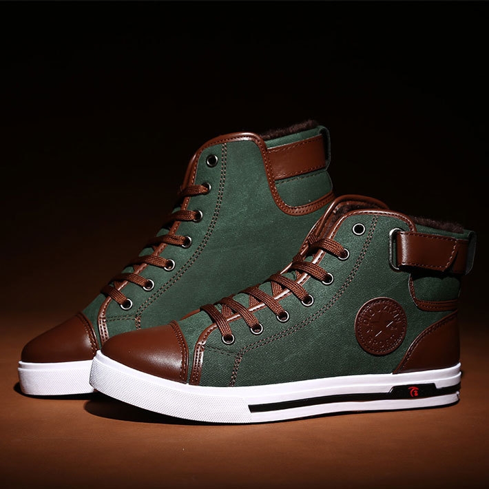 Ανδρικά παπούτσια χειμώνα με σουέτ