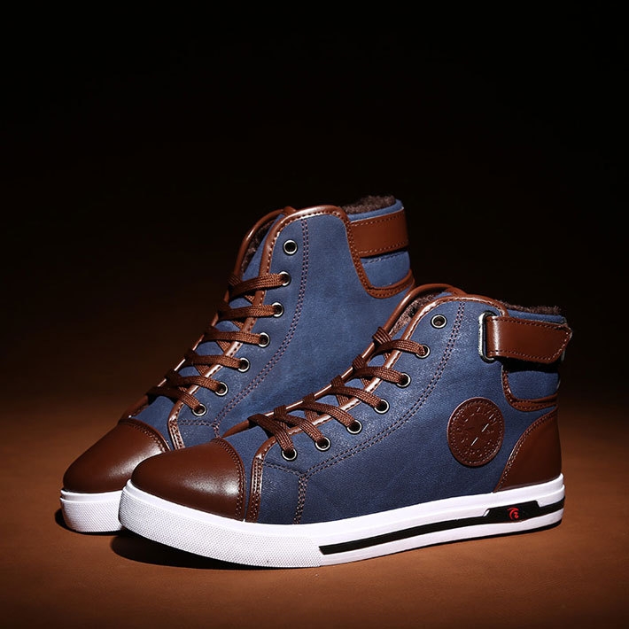 Ανδρικά παπούτσια χειμώνα με σουέτ