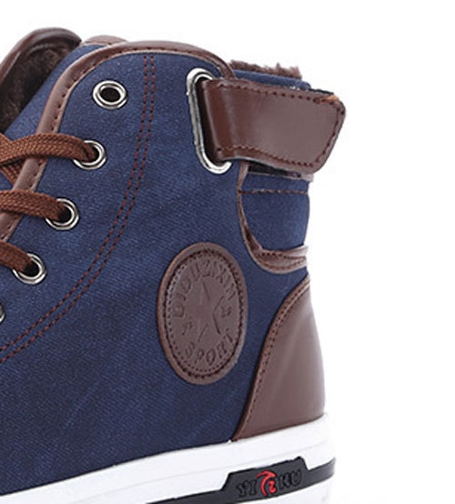 Ανδρικά παπούτσια χειμώνα με σουέτ