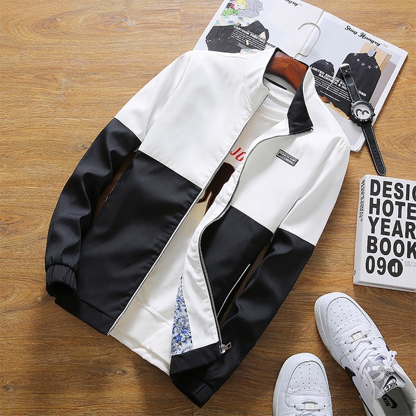 Стилни есенни и пролетни мъжки слим якета в 4 модела 