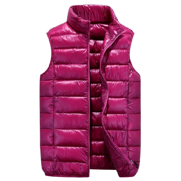 Дебели зимни елеци за мъже и жени в различни цветове - розови, червени, зелени, черни без качулка