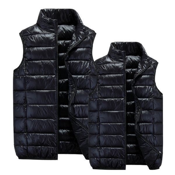 Дебели зимни елеци за мъже и жени в различни цветове - розови, червени, зелени, черни без качулка