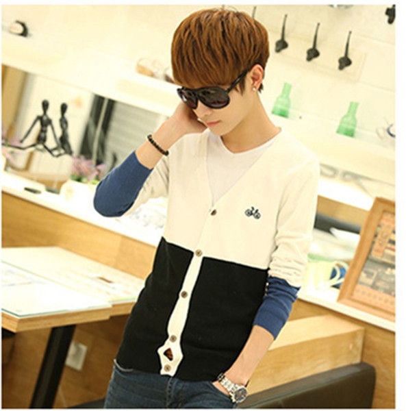 Мъжка жилетка с V-образно деколте в различни цветове