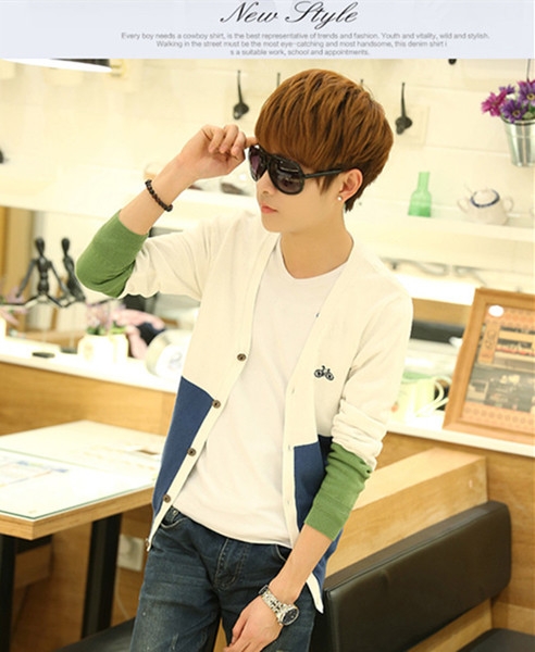 Мъжка жилетка с V-образно деколте в различни цветове