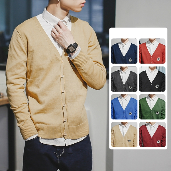 Тънки мъжки жилетки в 8 различни цвята с копчета - червени, бордо, сини, зелени, сиви - есенни и пролетни