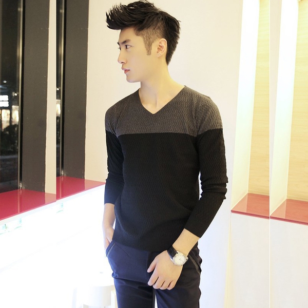 Мъжки пуловери тип Слим в най-разнообразни цветове